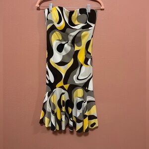 Y2K Frank Lyman Strapless Midi Dress